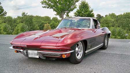1963 split window corvette black widow